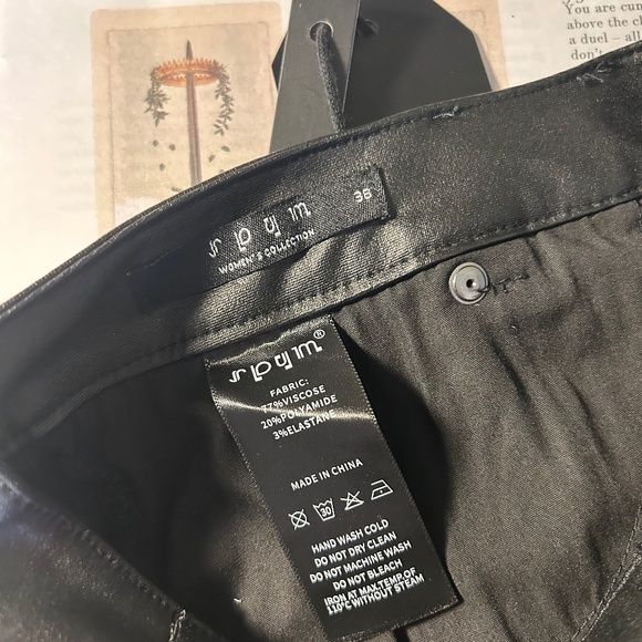 SPYM faux leather stretchy jegging pants - Picture 4 of 4